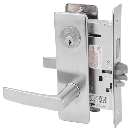 Picture of Corbin Russwin ML2075 ASM Security Entrance or Office Mortise Lock, AS Lever, M Escutcheon