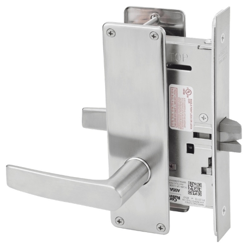 Picture of Corbin Russwin ML2010 ASN Passage or Closet Mortise Lock, AS Lever, N Escutcheon