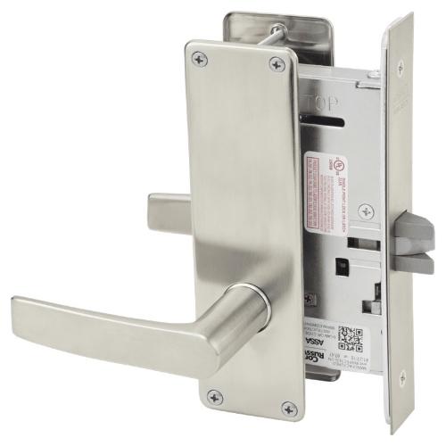 Picture of Corbin Russwin ML2010 ASN Passage or Closet Mortise Lock, AS Lever, N Escutcheon