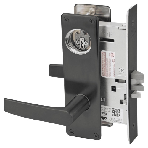 Picture of Corbin Russwin ML2032 ASN Institution or Utility Mortise Lock, AS Lever, N Escutcheon