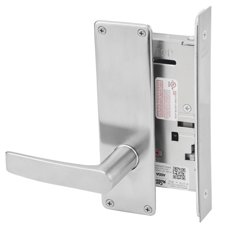 Picture of Corbin Russwin ML2050 ASN Half Dummy Trim Mortise Trim, AS Lever, N Escutcheon