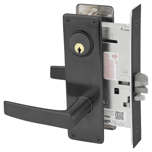 Picture of Corbin Russwin ML2055 ASN Classroom Mortise Lock, AS Lever, N Escutcheon