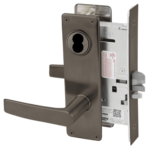 Picture of Corbin Russwin ML2055 ASN Classroom Mortise Lock, AS Lever, N Escutcheon