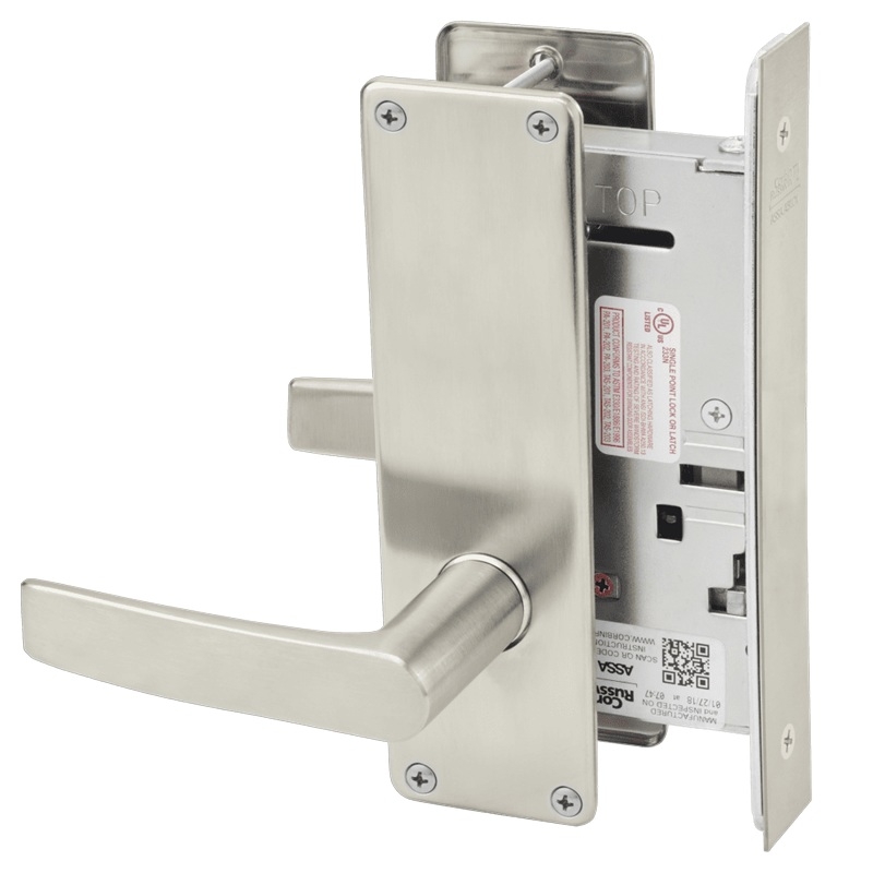 Picture of Corbin Russwin ML2070 ASN Full Dummy Trim Mortise Trim, AS Lever, N Escutcheon