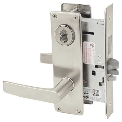 Picture of Corbin Russwin ML2072 ASN Classroom Intruder Mortise Lock, AS Lever, N Escutcheon