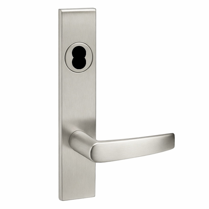 Picture of Corbin Russwin ML2024 ASR Entrance or Storeroom Mortise Lock, AS Lever, R Escutcheon