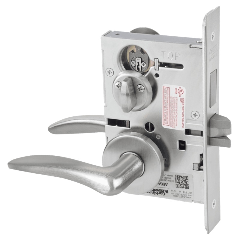 Picture of Corbin Russwin ML2020 DSA Privacy, Bedroom or Bathroom Mortise Lock, DS Lever, A Rose