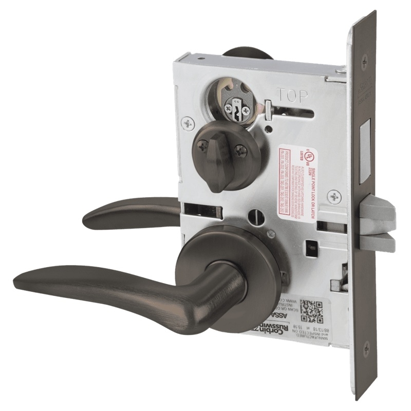 Picture of Corbin Russwin ML2030 DSA Privacy, Bedroom or Bathroom Mortise Lock, DS Lever, A Rose