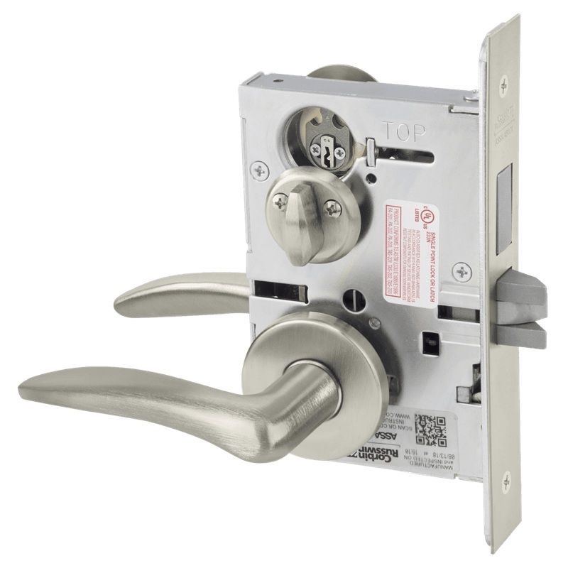 Picture of Corbin Russwin ML2030 DSA Privacy, Bedroom or Bathroom Mortise Lock, DS Lever, A Rose