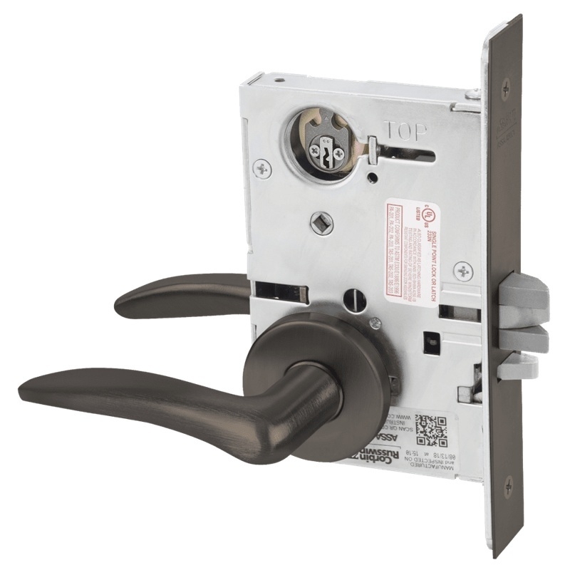 Picture of Corbin Russwin ML2042 DSA Entrance or Public Restroom Mortise Lock, DS Lever, A Rose