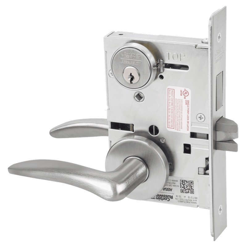 Picture of Corbin Russwin ML2065 DSA Dormitory or Entrance Mortise Lock, DS Lever, A Rose