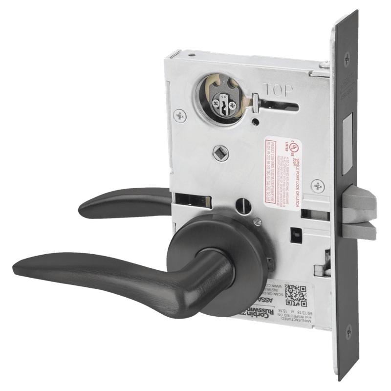 Picture of Corbin Russwin ML2065 DSA Dormitory or Entrance Mortise Lock, DS Lever, A Rose