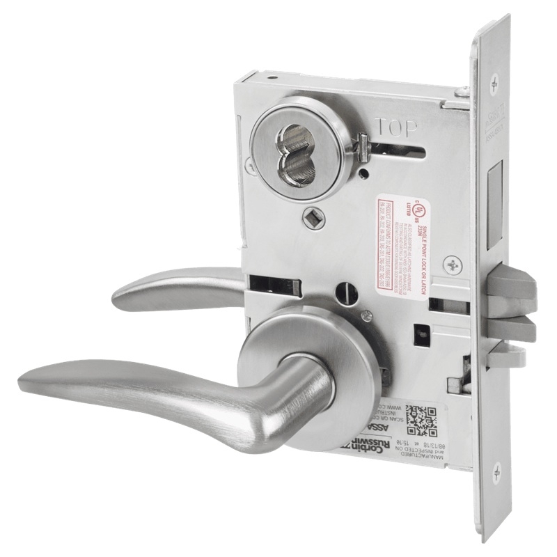 Picture of Corbin Russwin ML2075 DSA Security Entrance or Office Mortise Lock, DS Lever, A Rose