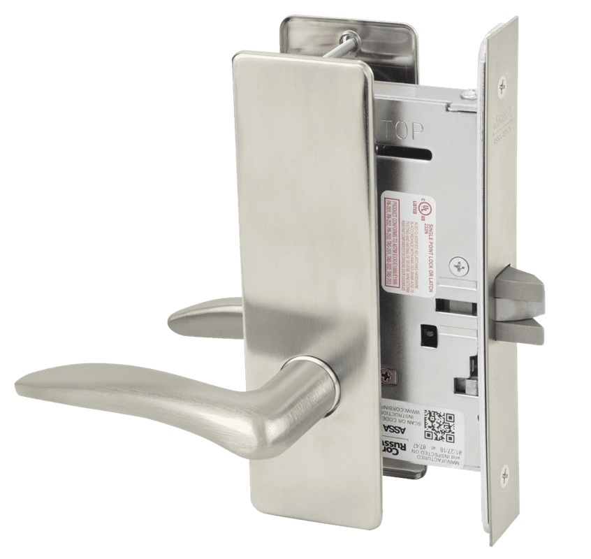 Picture of Corbin Russwin ML2010 DSM Passage or Closet Mortise Lock, DS Lever, M Escutcheon