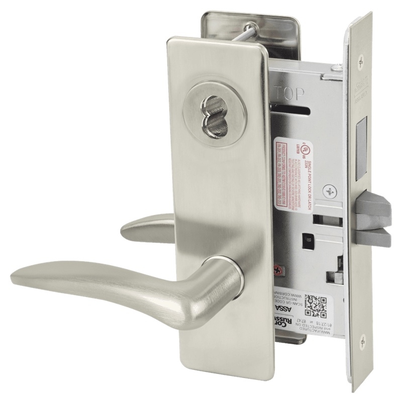 Picture of Corbin Russwin ML2024 DSM Entrance or Storeroom Mortise Lock, DS Lever, M Escutcheon