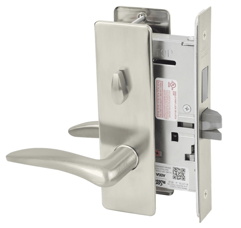 Picture of Corbin Russwin ML2030 DSM Privacy, Bedroom or Bathroom Mortise Lock, DS Lever, M Escutcheon