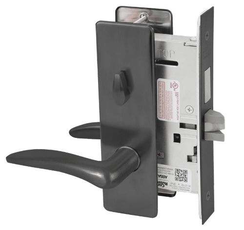 Picture of Corbin Russwin ML2030 DSM Privacy, Bedroom or Bathroom Mortise Lock, DS Lever, M Escutcheon