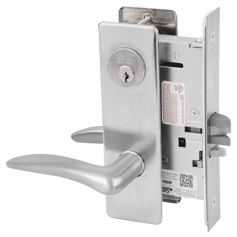 Picture of Corbin Russwin ML2032 DSM Institution or Utility Mortise Lock, DS Lever, M Escutcheon