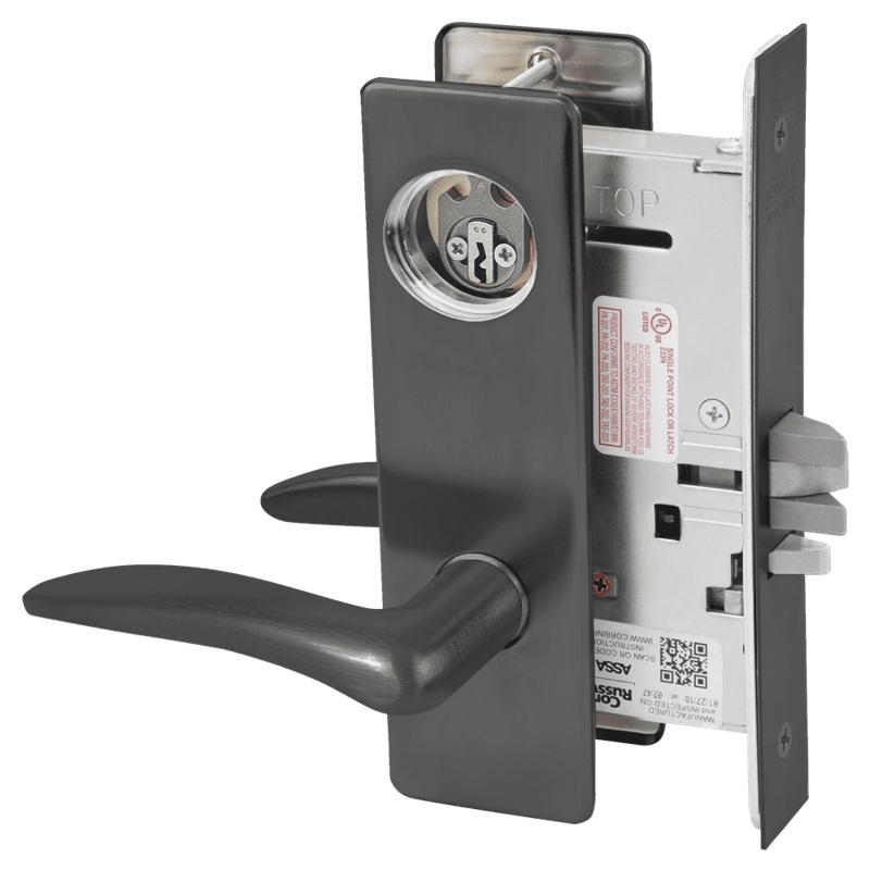 Picture of Corbin Russwin ML2042 DSM Entrance or Public Restroom Mortise Lock, DS Lever, M Escutcheon