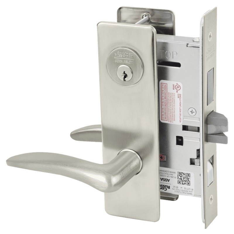 Picture of Corbin Russwin ML2048 DSM Entrance or Apartment Mortise Lock, DS Lever, M Escutcheon
