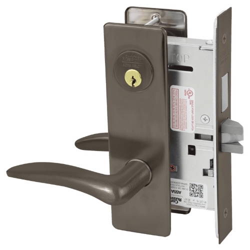Picture of Corbin Russwin ML2065 DSM Dormitory or Entrance Mortise Lock, DS Lever, M Escutcheon