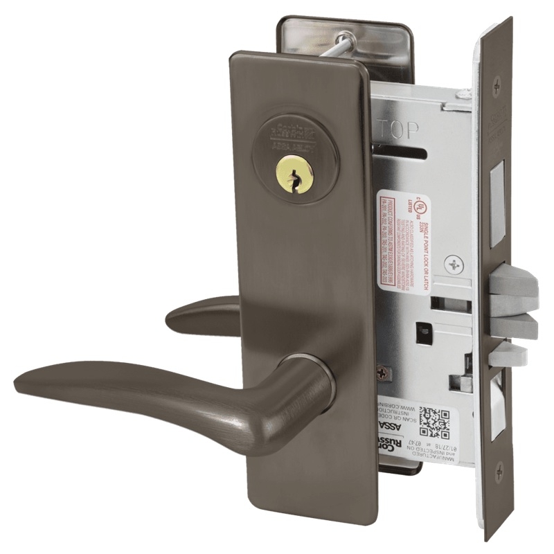 Picture of Corbin Russwin ML2067 DSM Apartment or Dormitory Mortise Lock, DS Lever, M Escutcheon