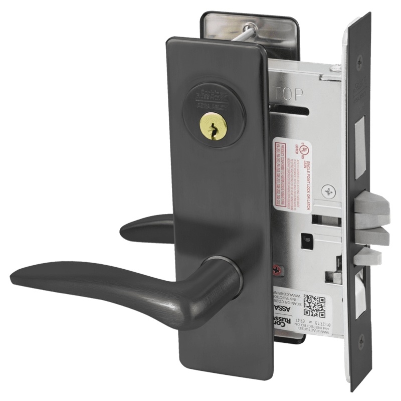 Picture of Corbin Russwin ML2067 DSM Apartment or Dormitory Mortise Lock, DS Lever, M Escutcheon