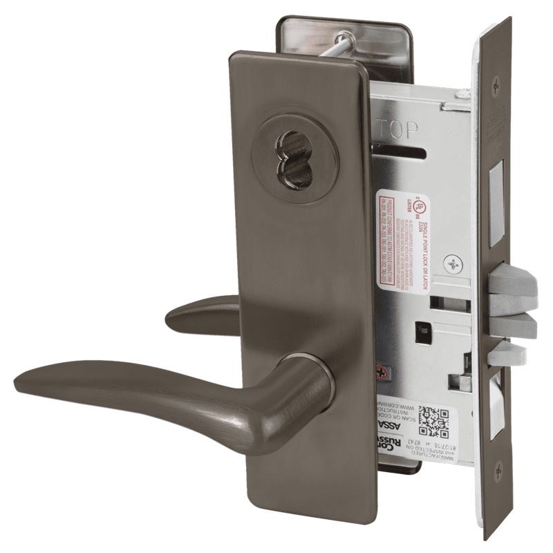 Picture of Corbin Russwin ML2067 DSM Apartment or Dormitory Mortise Lock, DS Lever, M Escutcheon