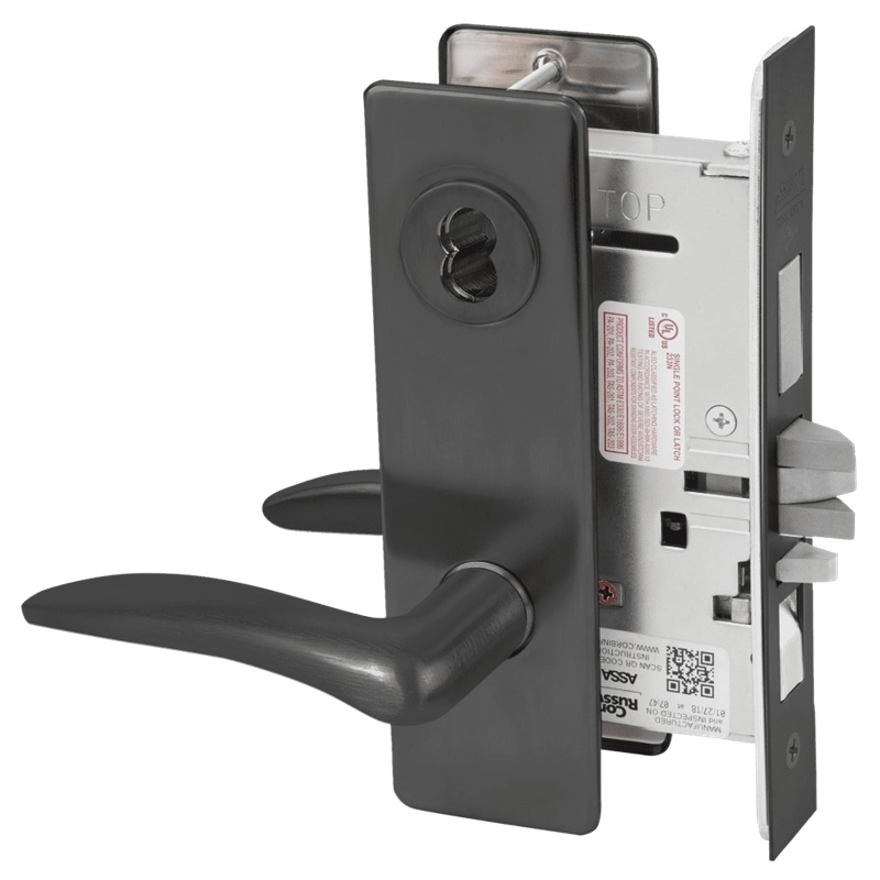 Picture of Corbin Russwin ML2067 DSM Apartment or Dormitory Mortise Lock, DS Lever, M Escutcheon