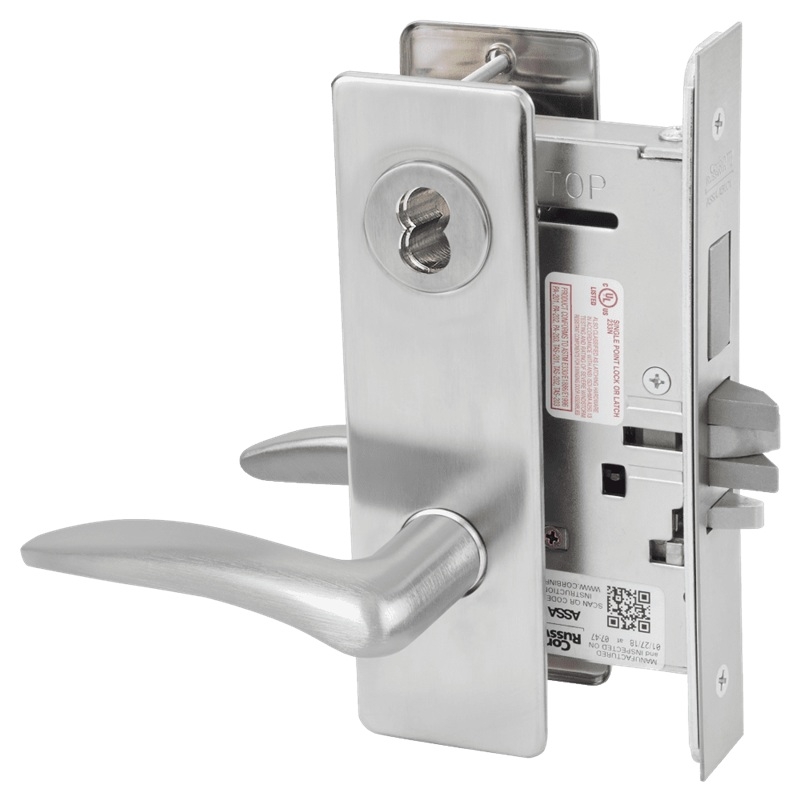 Picture of Corbin Russwin ML2075 DSM Security Entrance or Office Mortise Lock, DS Lever, M Escutcheon
