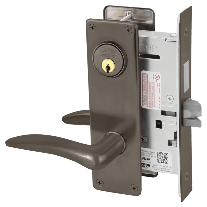 Picture of Corbin Russwin ML2022 DSN Store Door Mortise Lock, DS Lever, N Escutcheon