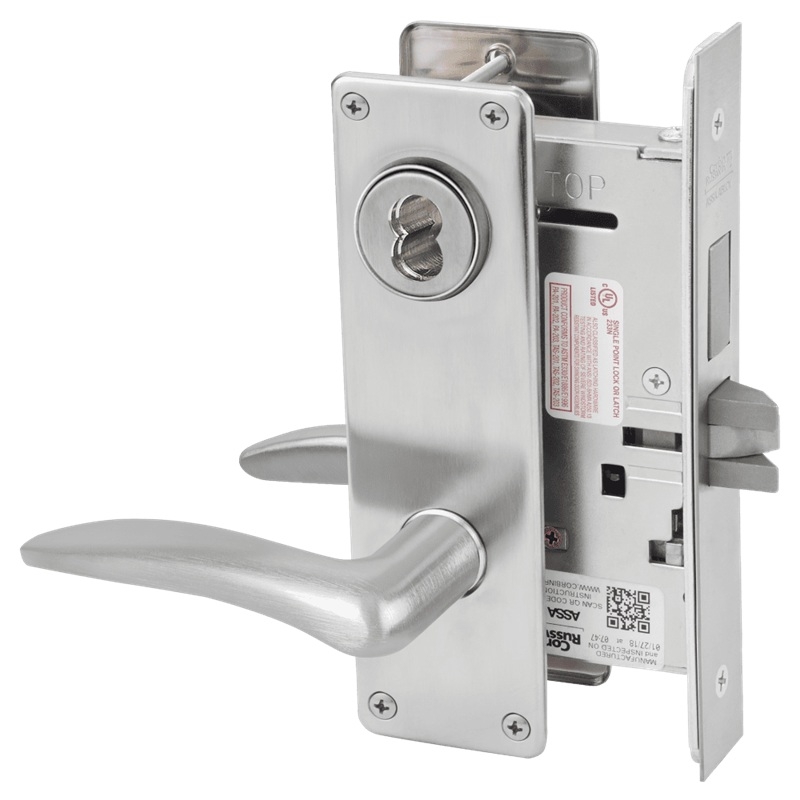 Picture of Corbin Russwin ML2024 DSN Entrance or Storeroom Mortise Lock, DS Lever, N Escutcheon