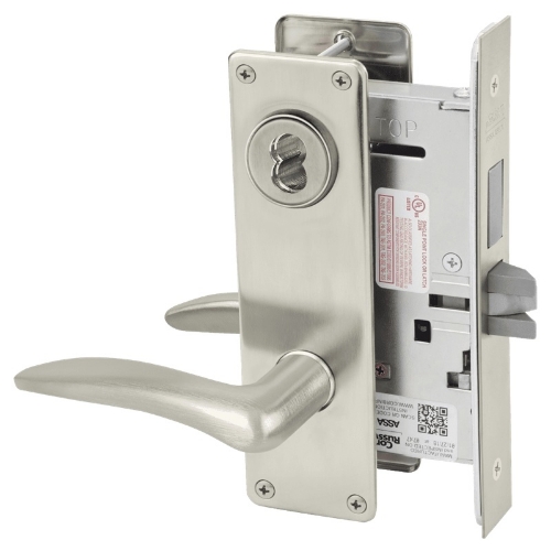 Picture of Corbin Russwin ML2024 DSN Entrance or Storeroom Mortise Lock, DS Lever, N Escutcheon