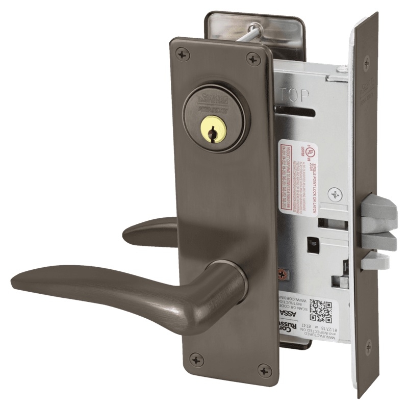 Picture of Corbin Russwin ML2032 DSN Institution or Utility Mortise Lock, DS Lever, N Escutcheon