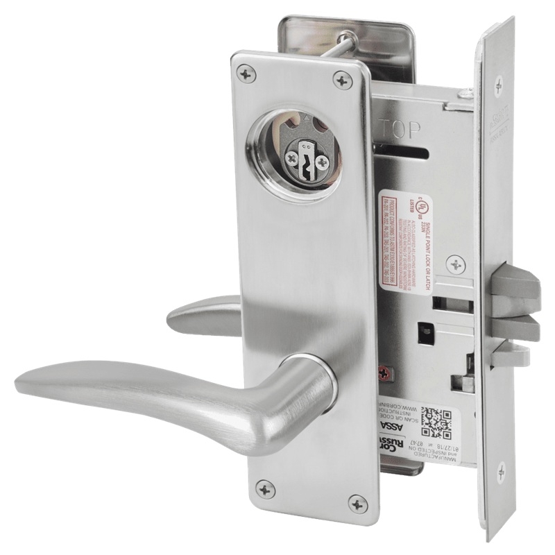 Picture of Corbin Russwin ML2032 DSN Institution or Utility Mortise Lock, DS Lever, N Escutcheon