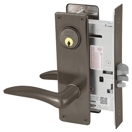 Picture of Corbin Russwin ML2042 DSN Entrance or Public Restroom Mortise Lock, DS Lever, N Escutcheon