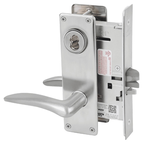 Picture of Corbin Russwin ML2042 DSN Entrance or Public Restroom Mortise Lock, DS Lever, N Escutcheon