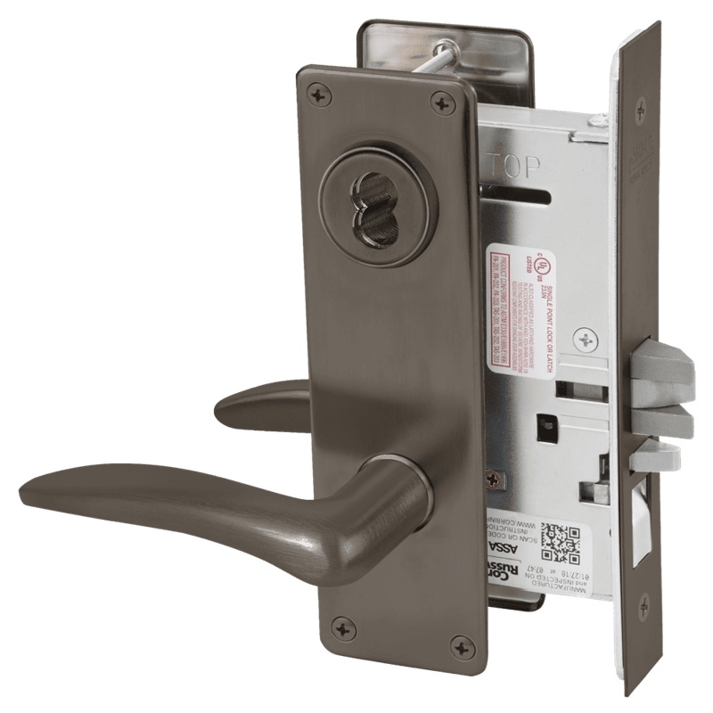 Picture of Corbin Russwin ML2051 DSN Entrance or Office Mortise Lock, DS Lever, N Escutcheon