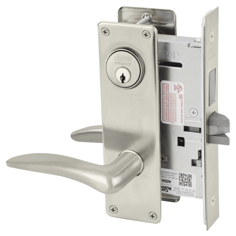 Picture of Corbin Russwin ML2065 DSN Dormitory or Entrance Mortise Lock, DS Lever, N Escutcheon