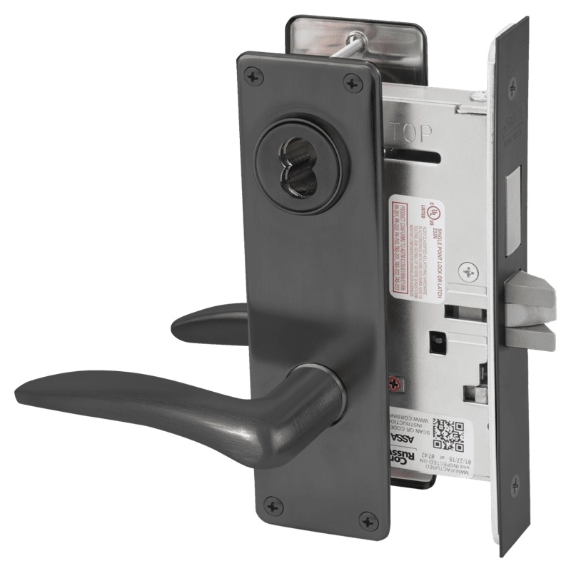 Picture of Corbin Russwin ML2065 DSN Dormitory or Entrance Mortise Lock, DS Lever, N Escutcheon