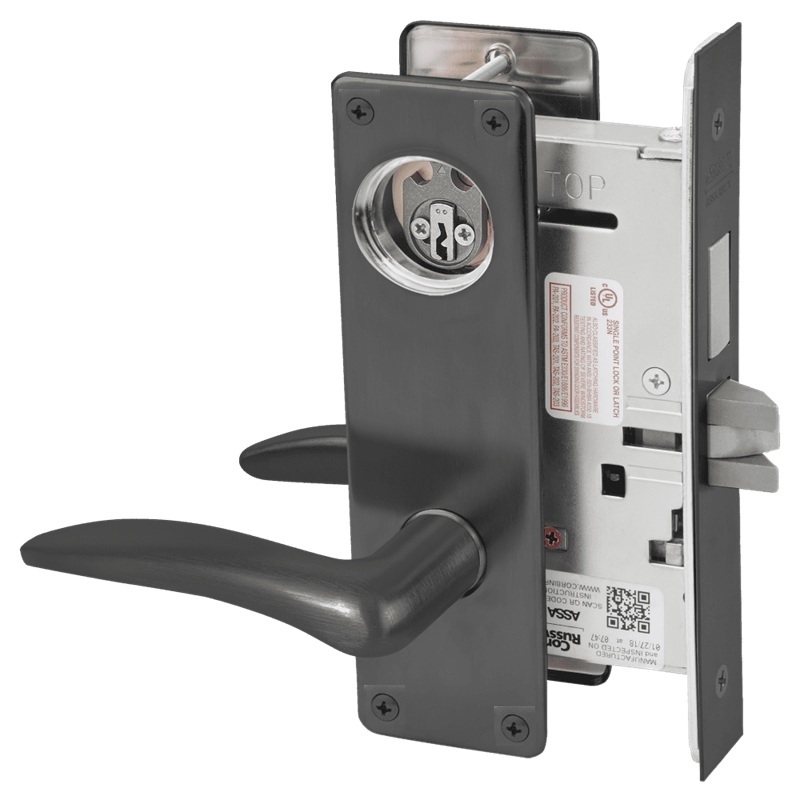 Picture of Corbin Russwin ML2065 DSN Dormitory or Entrance Mortise Lock, DS Lever, N Escutcheon