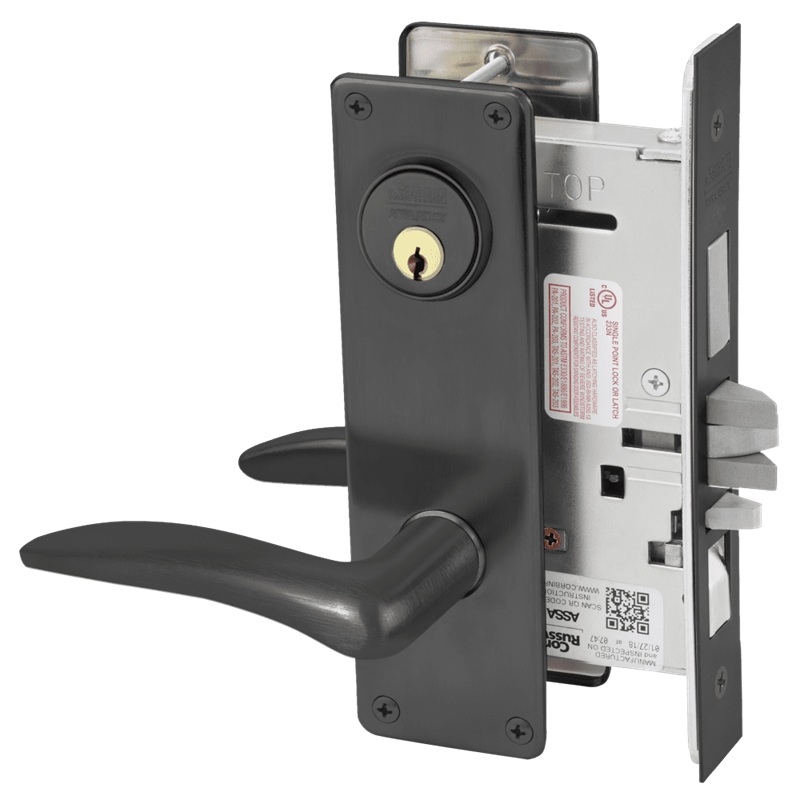 Picture of Corbin Russwin ML2067 DSN Apartment or Dormitory Mortise Lock, DS Lever, N Escutcheon