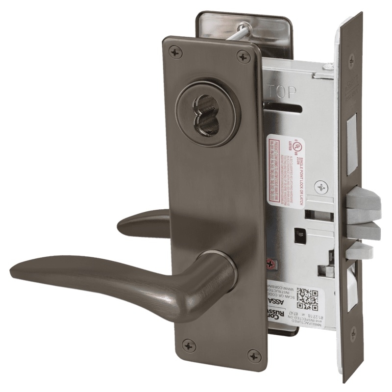 Picture of Corbin Russwin ML2067 DSN Apartment or Dormitory Mortise Lock, DS Lever, N Escutcheon