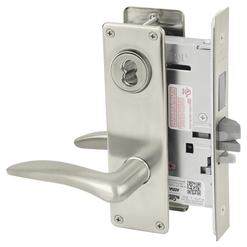 Picture of Corbin Russwin ML2075 DSN Security Entrance or Office Mortise Lock, DS Lever, N Escutcheon