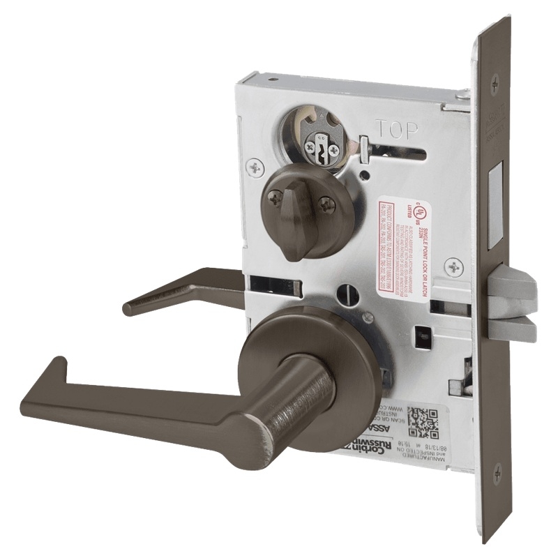 Picture of Corbin Russwin ML2020 ESA Privacy, Bedroom or Bathroom Mortise Lock, ES Lever, A Rose