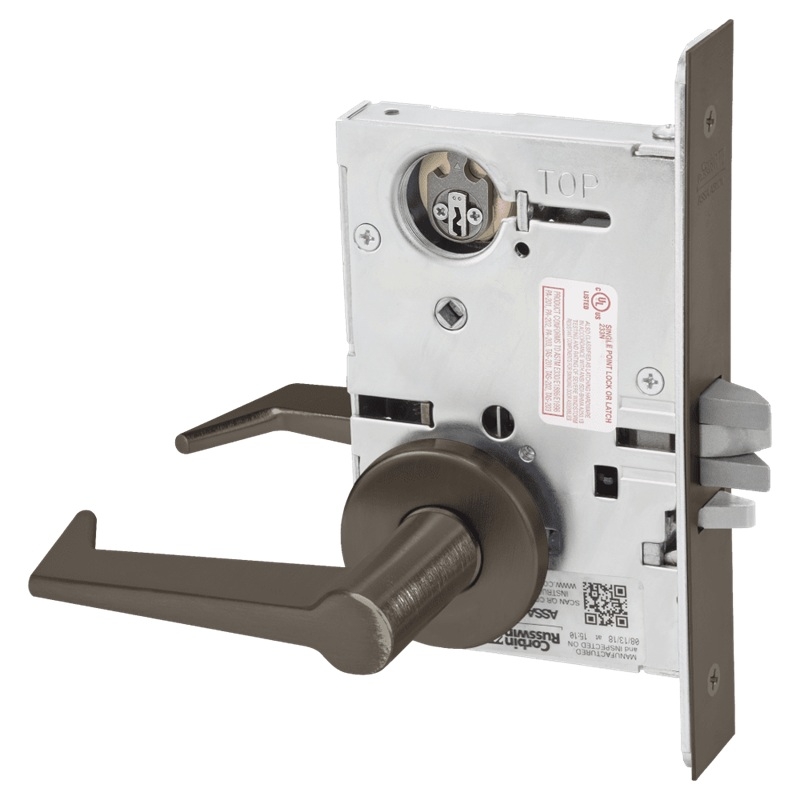 Picture of Corbin Russwin ML2042 ESA Entrance or Public Restroom Mortise Lock, ES Lever, A Rose