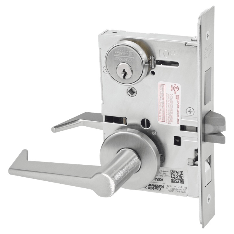 Picture of Corbin Russwin ML2048 ESA Entrance or Apartment Mortise Lock, ES Lever, A Rose