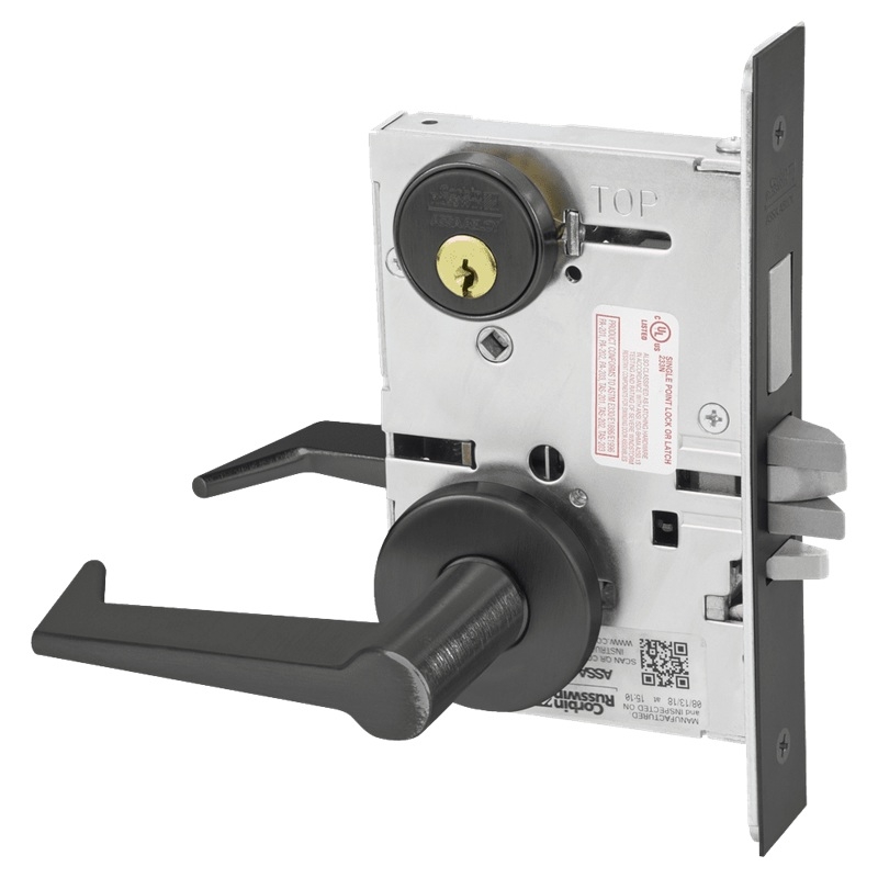Picture of Corbin Russwin ML2075 ESA Security Entrance or Office Mortise Lock, ES Lever, A Rose
