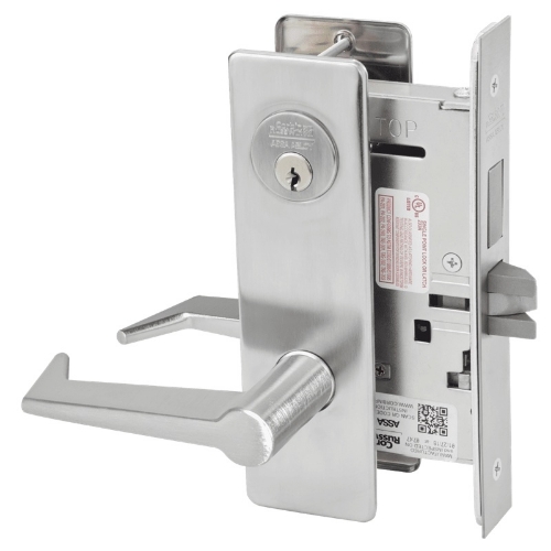 Picture of Corbin Russwin ML2024 ESM Entrance or Storeroom Mortise Lock, ES Lever, M Escutcheon