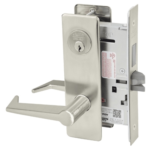Picture of Corbin Russwin ML2024 ESM Entrance or Storeroom Mortise Lock, ES Lever, M Escutcheon